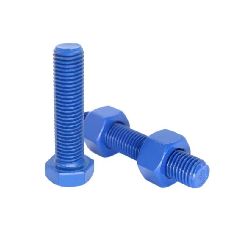 Шпильки ASTM A193 B7 с покрытием PTFE (Xylan) | Синие/Зеленые/Красные